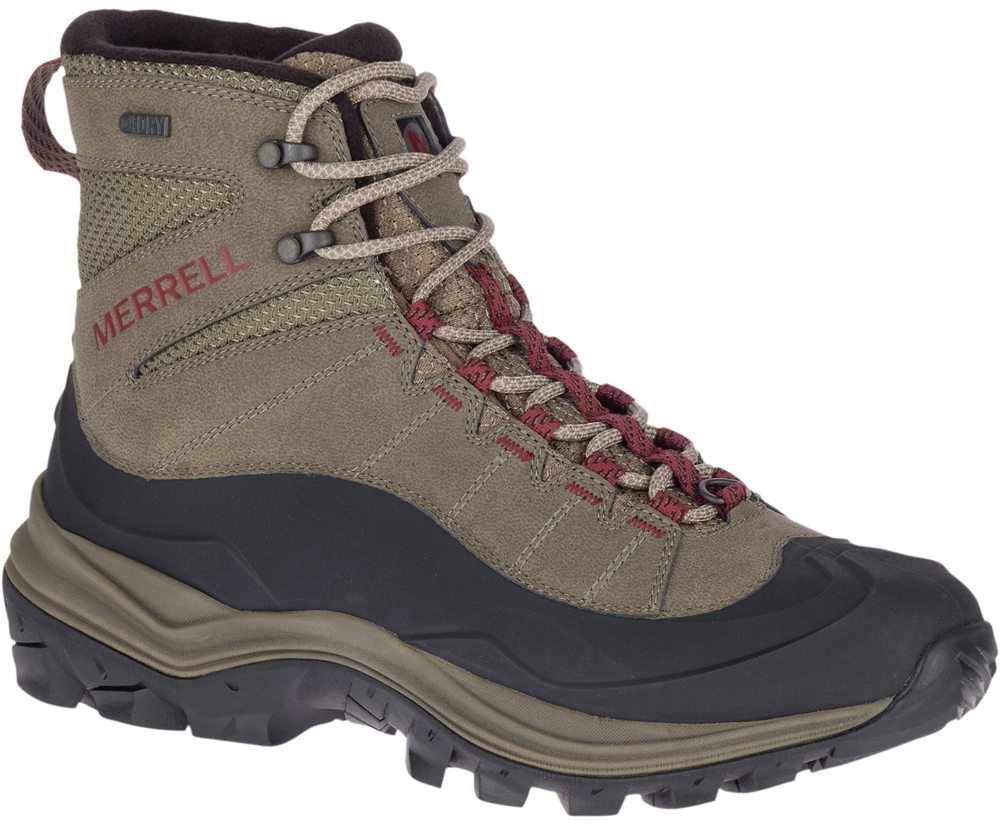 Merrell Boots Brown - Thermo Chill Mid Shell Waterproof - Mens 30SLOGXCT